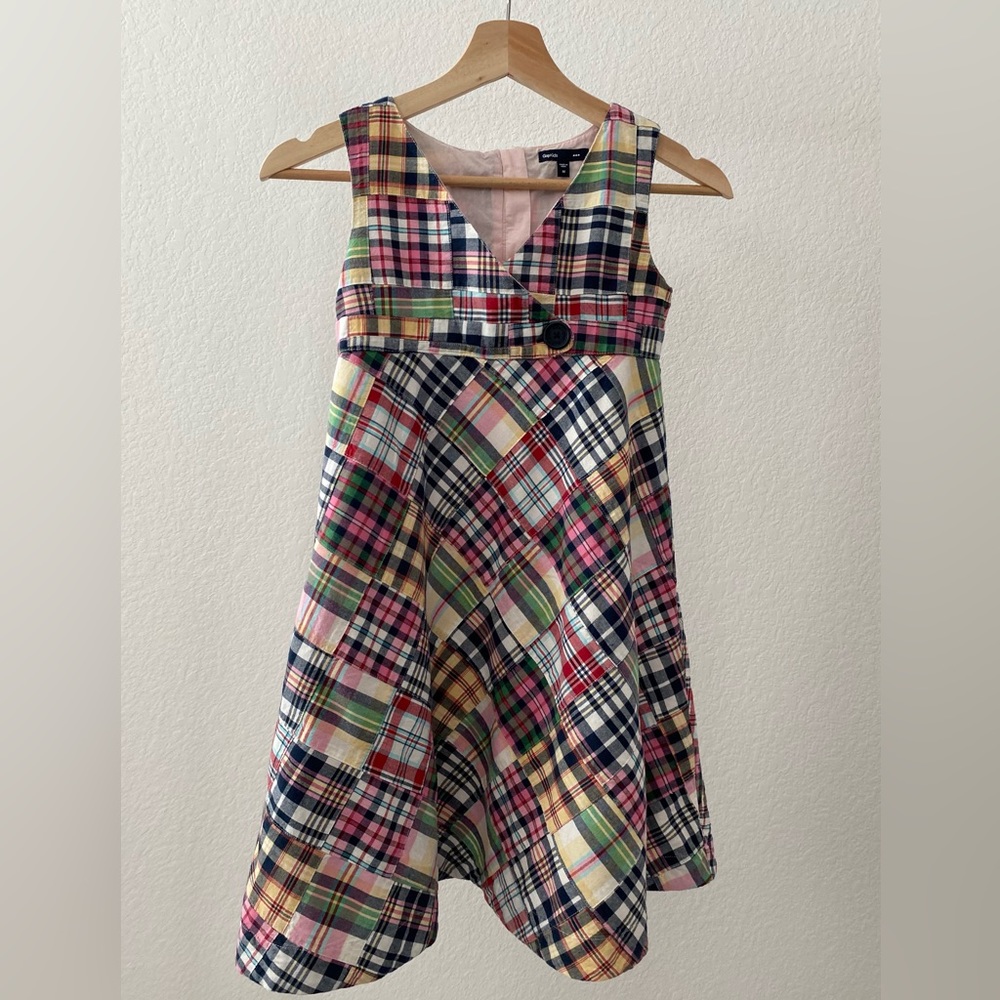 GapKids Sleeveless Patchwork Dress Size Girls M